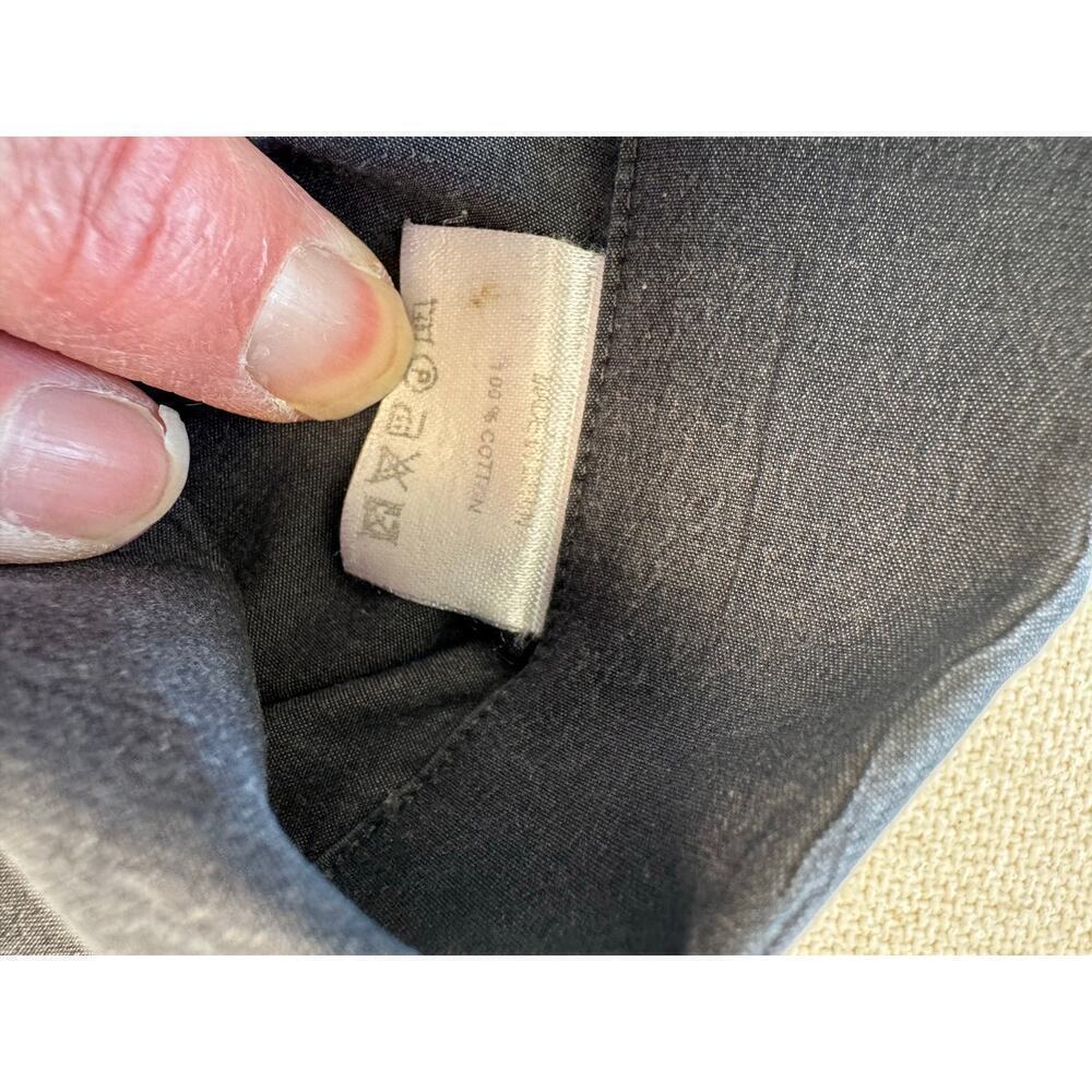 Ermenegildo Zegna Shirt Sz L 43/17 Gray Made in Italy Long Sleeve Button Mens - Picture 6 of 11